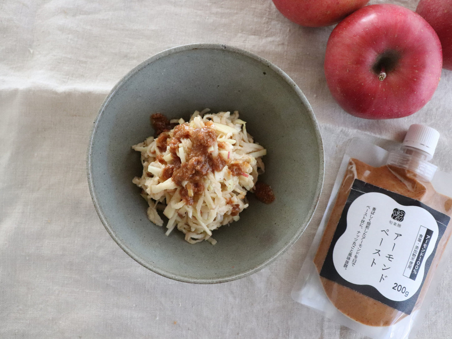 アーモンド100%のアーモンドペースト 200g(食塩・添加物不使用)