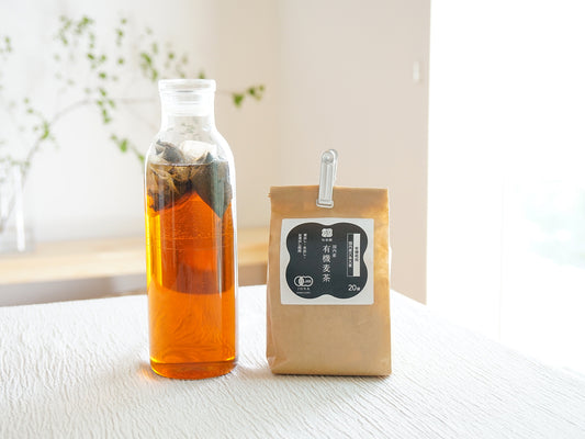 旬楽膳 国内産有機麦茶 20P