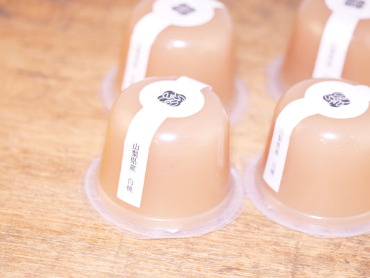 旬楽膳 山梨県産白桃寒天ゼリー