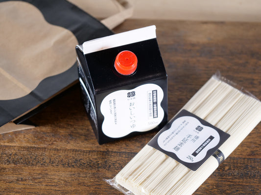 おいしいつゆ 500ml×播州手延素麺ちょっと手土産セット(小袋付)