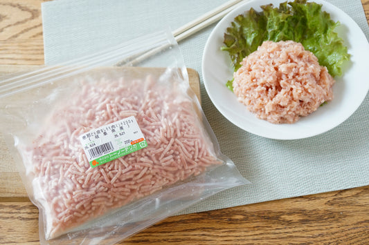 【冷凍】恵那どり皮なしモモ肉ミンチ（冷凍）