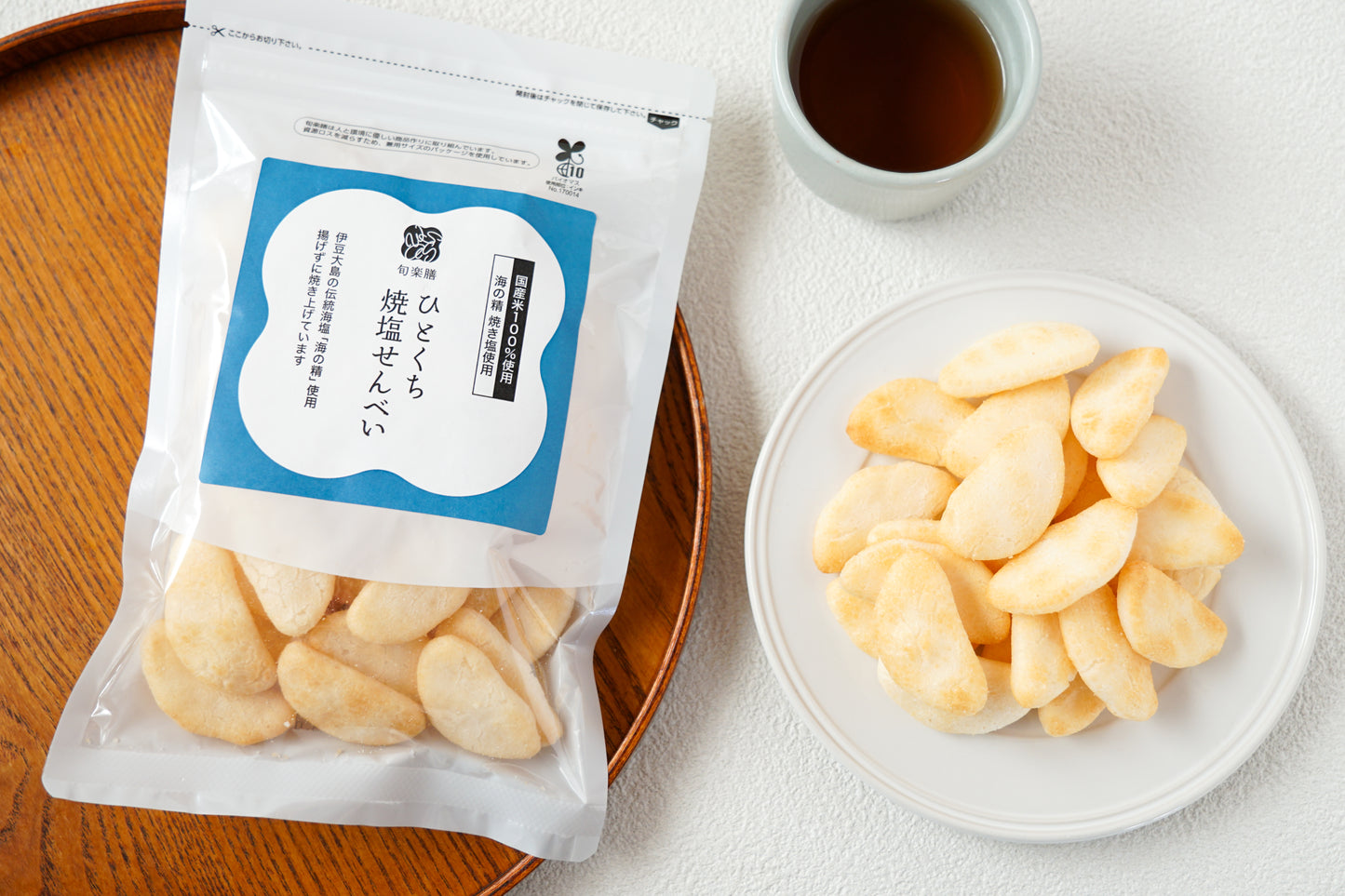 旬楽膳 ひとくち焼塩せんべい