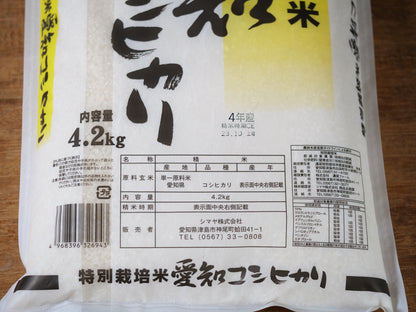 特別栽培米　愛知県産コシヒカリ　白米