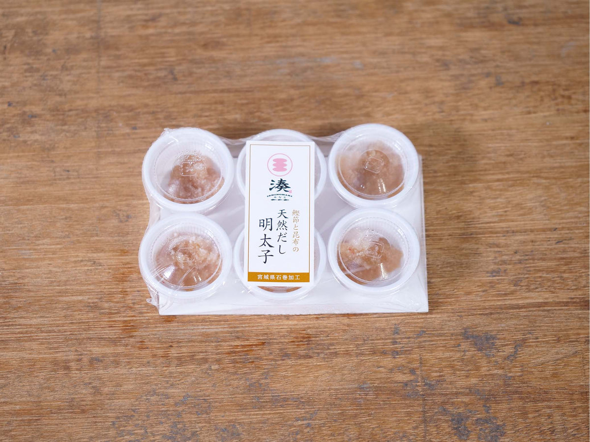 【冷凍】湊水産 鰹節と昆布の天然だし明太子（バラコ、5g×6）